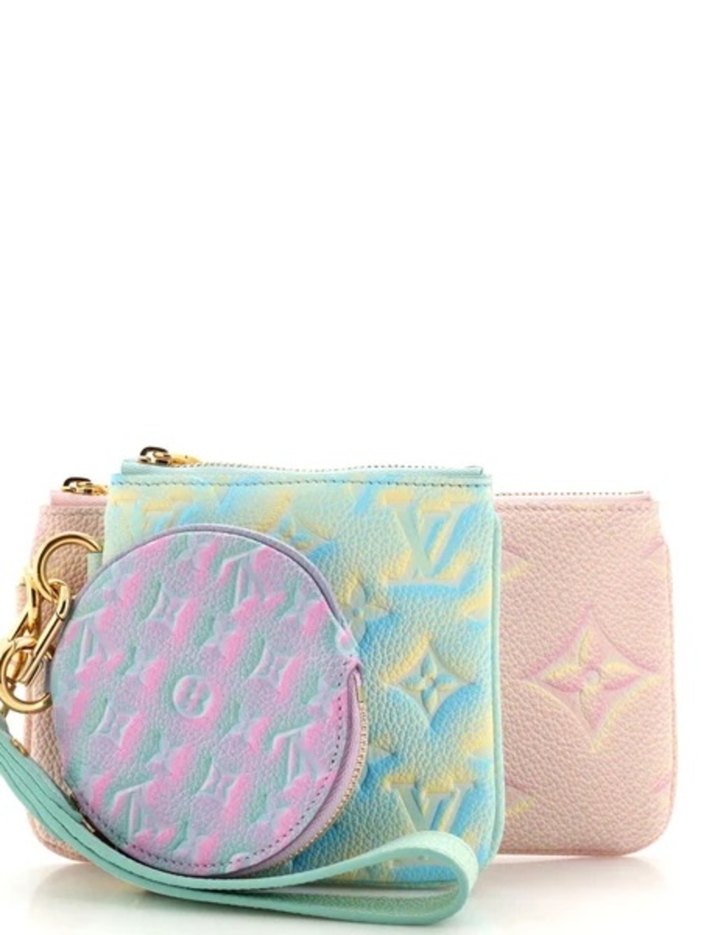 Louis Vuitton Summer stardust monogram Empreinte leather trio pouch bag